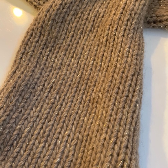 100% cashmere scarf with gold lurex - Picture 4 of 4